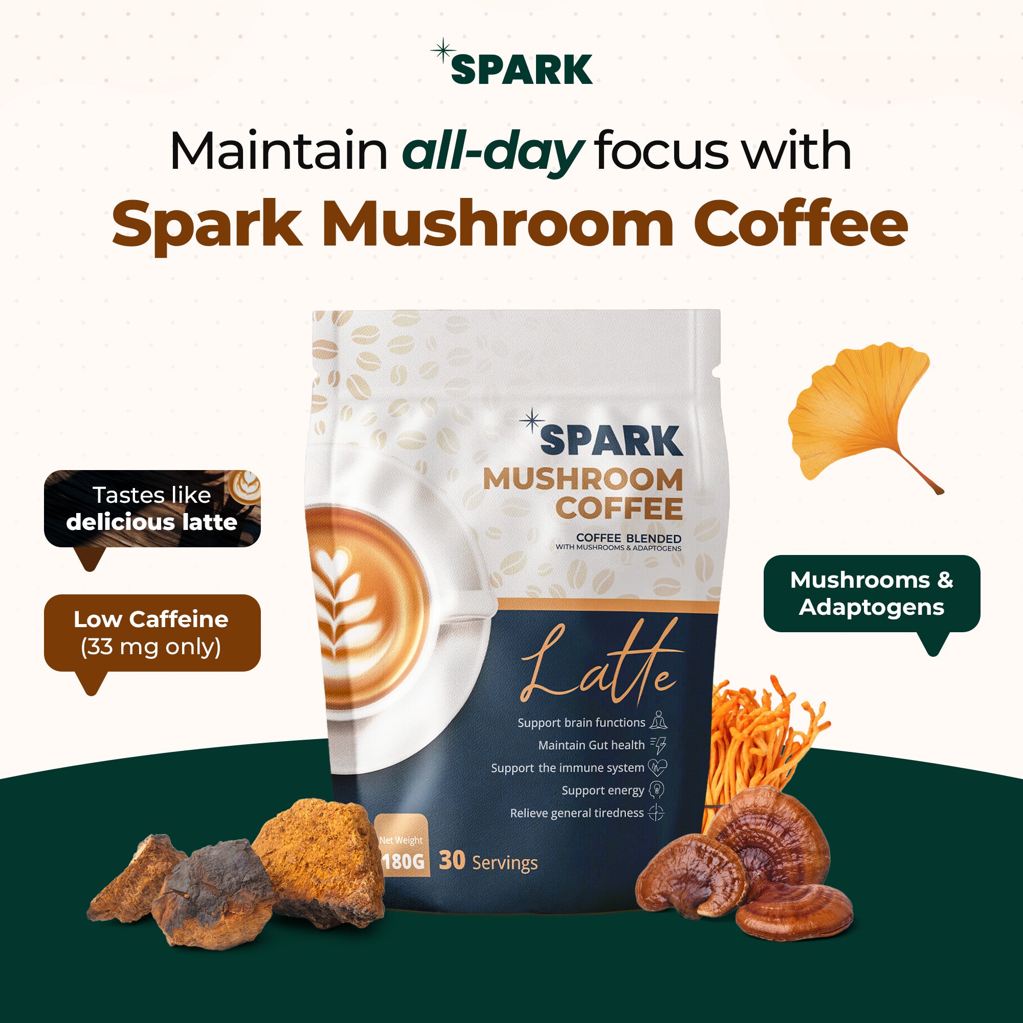 Latte Mushroom Coffee